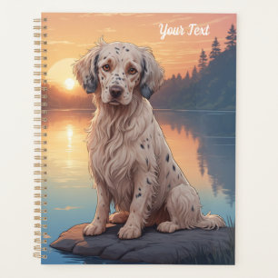 English Setter am See Planer