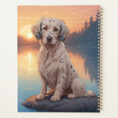 English Setter am See Planer (Rückseite)