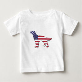 English Setter - "American Flag" Baby T-shirt