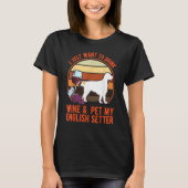 English Setter And Wine T-Shirt (Vorderseite)
