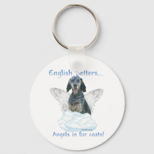 English Setter Angel Schlüsselanhänger