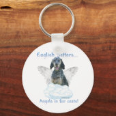 English Setter Angel Schlüsselanhänger (Vorderseite)