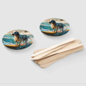English Setter Beach Surfgrafik Fächer (Non-assembled)