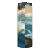 English Setter Beach Surfgrafik Thermosbecher (Rückseite)