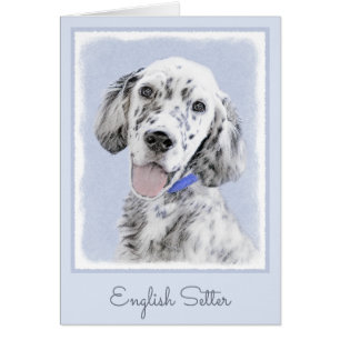 English Setter Blue Belton Malerei Hund Art