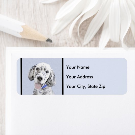 English Setter Blue Belton Malerei Hund Art (Insitu)