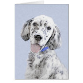 English Setter Blue Belton Malerei Hund Art (Vorne)