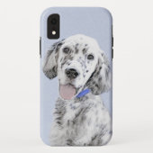 English Setter Blue Belton Malerei Hund Art Case-Mate iPhone Hülle (Rückseite)