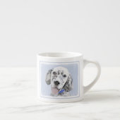 English Setter Blue Belton Malerei Hund Art Espressotasse (Rechts)