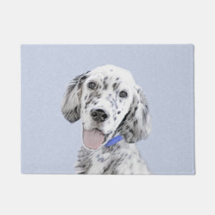 English Setter Blue Belton Malerei Hund Art Fußmatte