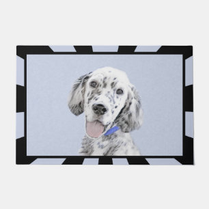 English Setter Blue Belton Malerei Hund Art Fußmatte