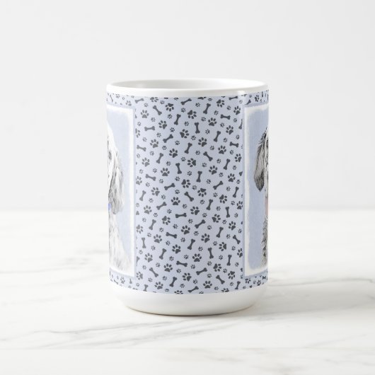 English Setter Blue Belton Malerei Hund Art Kaffeetasse (Mittel)
