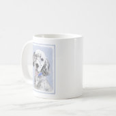 English Setter Blue Belton Malerei Hund Art Kaffeetasse (Vorderseite Links)