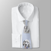 English Setter Blue Belton Malerei Hund Art Krawatte (Gebunden)