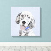 English Setter Blue Belton Malerei Hund Art Leinwanddruck (Insitu (Holzboden))