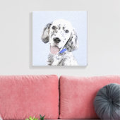 English Setter Blue Belton Malerei Hund Art Leinwanddruck (Insitu (Wohnzimmer))