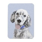 English Setter Blue Belton Malerei Hund Art Magnet (Vertikal)