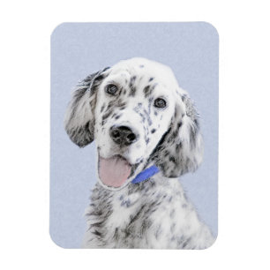 English Setter Blue Belton Malerei Hund Art Magnet