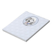 English Setter Blue Belton Malerei Hund Art Notizblock (Rotiert)