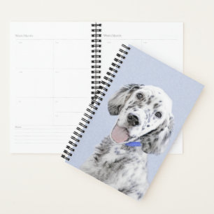 English Setter Blue Belton Malerei Hund Art Planer