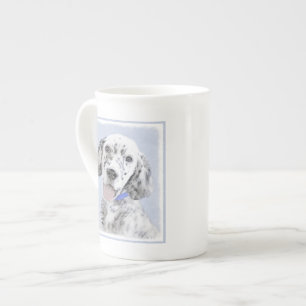 English Setter Blue Belton Malerei Hund Art Porzellantasse