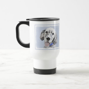 English Setter Blue Belton Malerei Hund Art Reisebecher