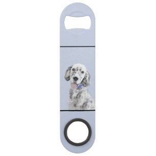 English Setter Blue Belton Malerei Hund Art Speed Flaschenöffner