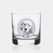 English Setter Blue Belton Malerei Hund Art Whiskyglas (Rückseite)