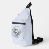 English Setter Blue Belton Painting Pet Dog Art Crossbody Bag (Rechte Ecke)