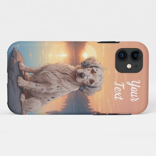 English Setter by Lake Case-Mate iPhone Hülle (Rückseite (Horizontal))