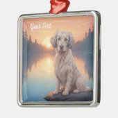 English Setter by Lake Ornament Aus Metall (Links)