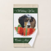 English Setter Christmas Badhandtuch Set (Handtuch)