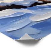 English Setter Christmas Boat Holiday Poster (Ecke)