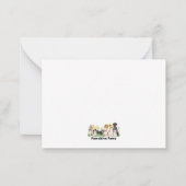 English Setter Christmas Card Mitteilungskarte (Rückseite)