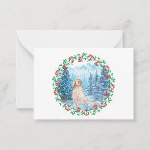 English Setter Christmas Card Mitteilungskarte