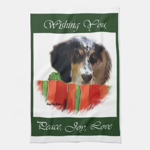 English Setter Christmas Handtuch