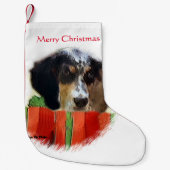 English Setter Christmas Kleiner Weihnachtsstrumpf (Vorderseite)