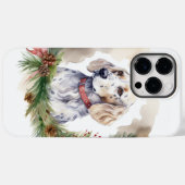English Setter Christmas Wreath Festivals Case-Mate iPhone Hülle (Rückseite (Horizontal))