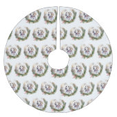 English Setter Christmas Wreath Festivals Polyester Weihnachtsbaumdecke (Vorderseite)
