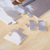 English Setter Cozy Classroom Teacher Santa Puzzle (Seite)