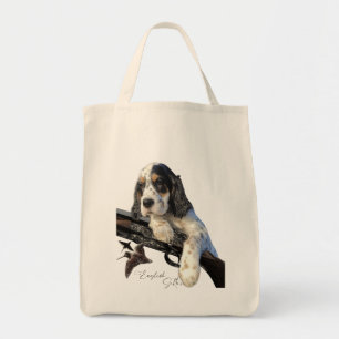 English Setter, cute puppy Coffee Mug Flask Tragetasche