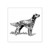 English Setter Dog Breed Gummistempel (Prägung)