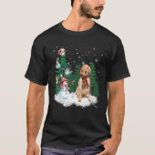 English Setter Dog Christmas Snowman Xmas Tree Paj T-Shirt (Vorderseite)