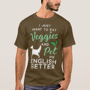 English Setter Dog Cigar Liebhaber Xmas Geburtstag T-Shirt