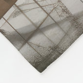 English Setter Dog in Schnee Weihnachten Fleecedecke (Ecke)