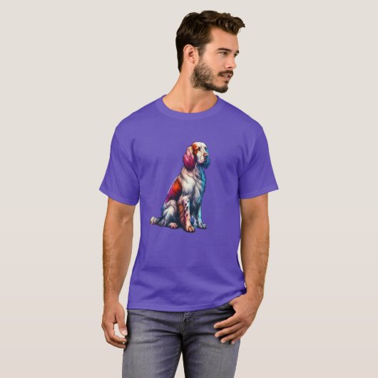 English Setter Dog T-Shirt (Vorne ganz)
