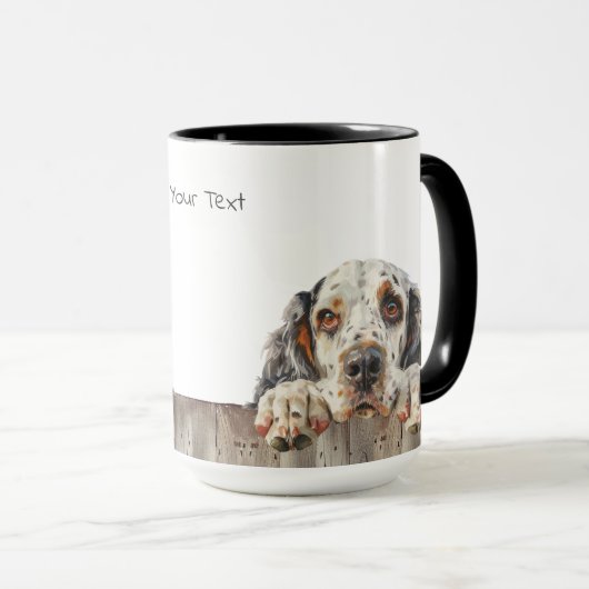 English Setter Dog Tasse (VorderseiteRechts)
