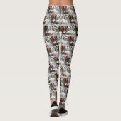 English Setter Dog Weihnachtsfest Leggings (Rückseite)
