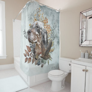 English Setter Duschvorhang
