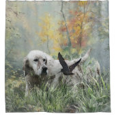 English Setter Duschvorhang (Vorderseite)